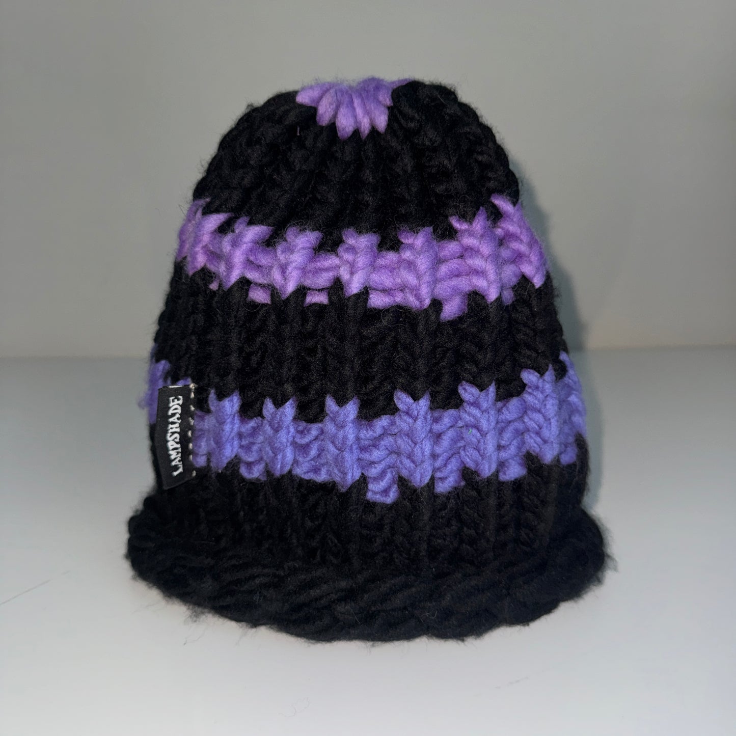 Beanie - Black and purple