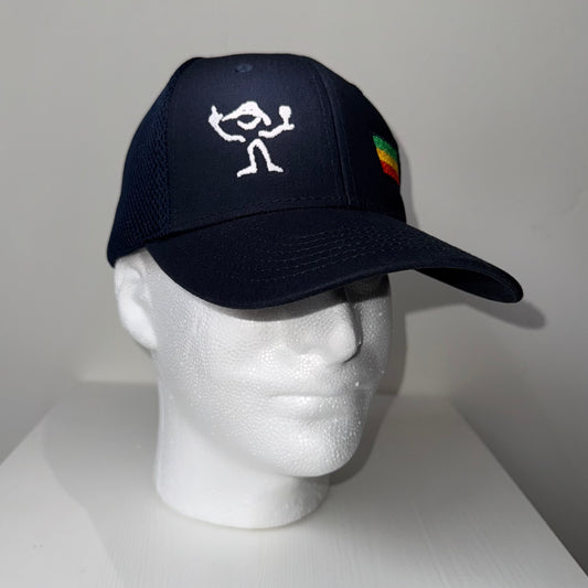 Mesh Cap Wine Guy/Rasta - NAVY