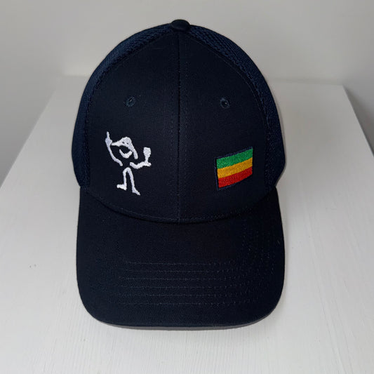 Mesh Cap Wine Guy/Rasta - NAVY