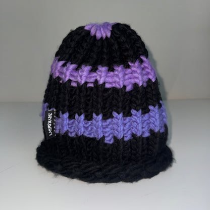 Beanie - Black and purple