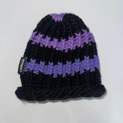 Beanie - Black and purple