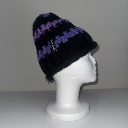 Beanie - Black and purple