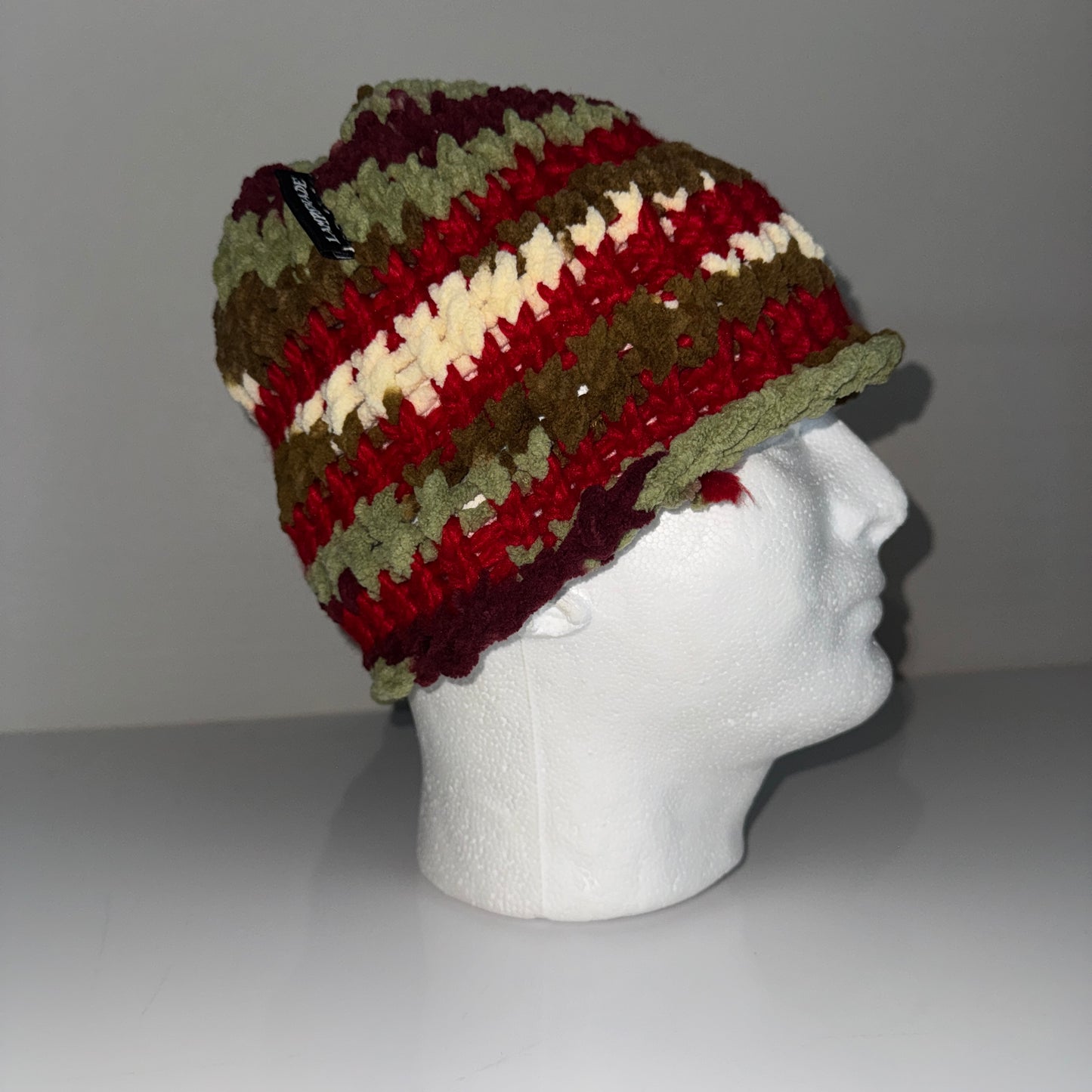 Beanie - Camo w/ stripes