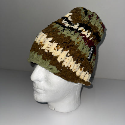 Beanie - Camo w/ stripe