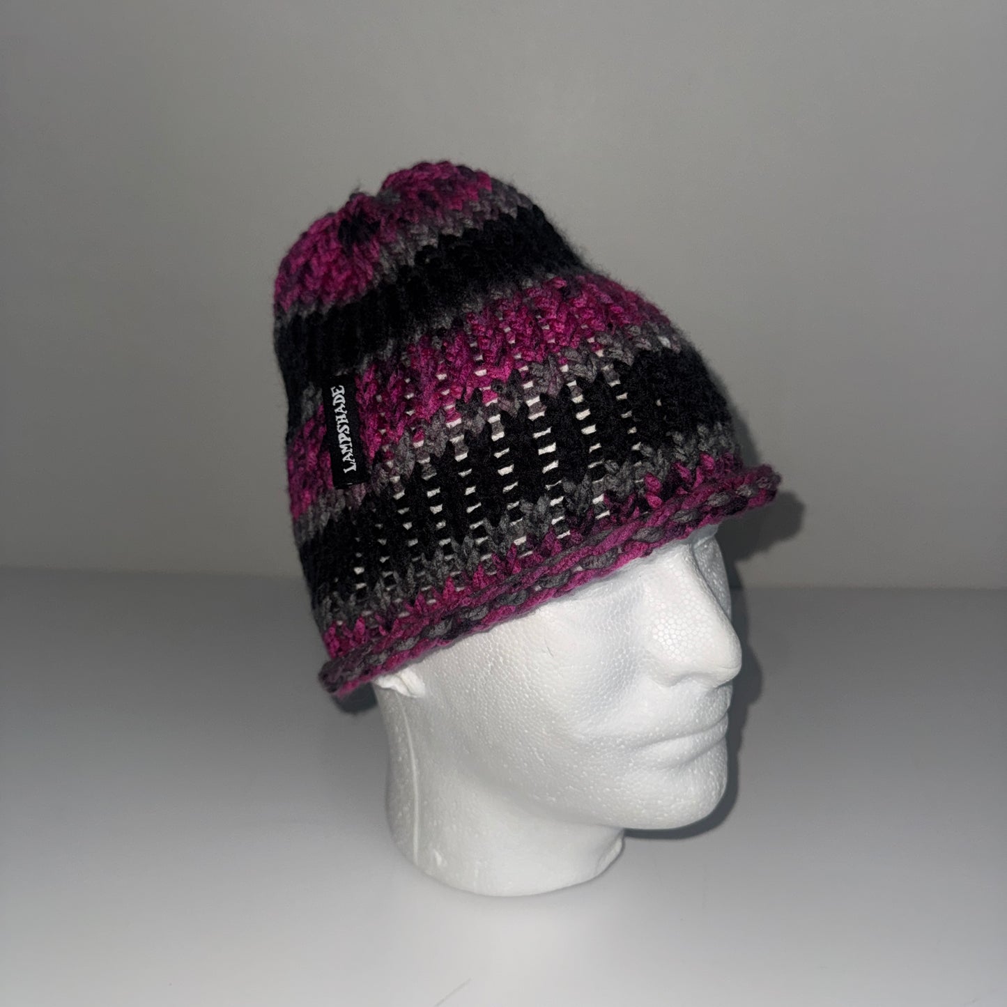 Beanie - Pink'n Black