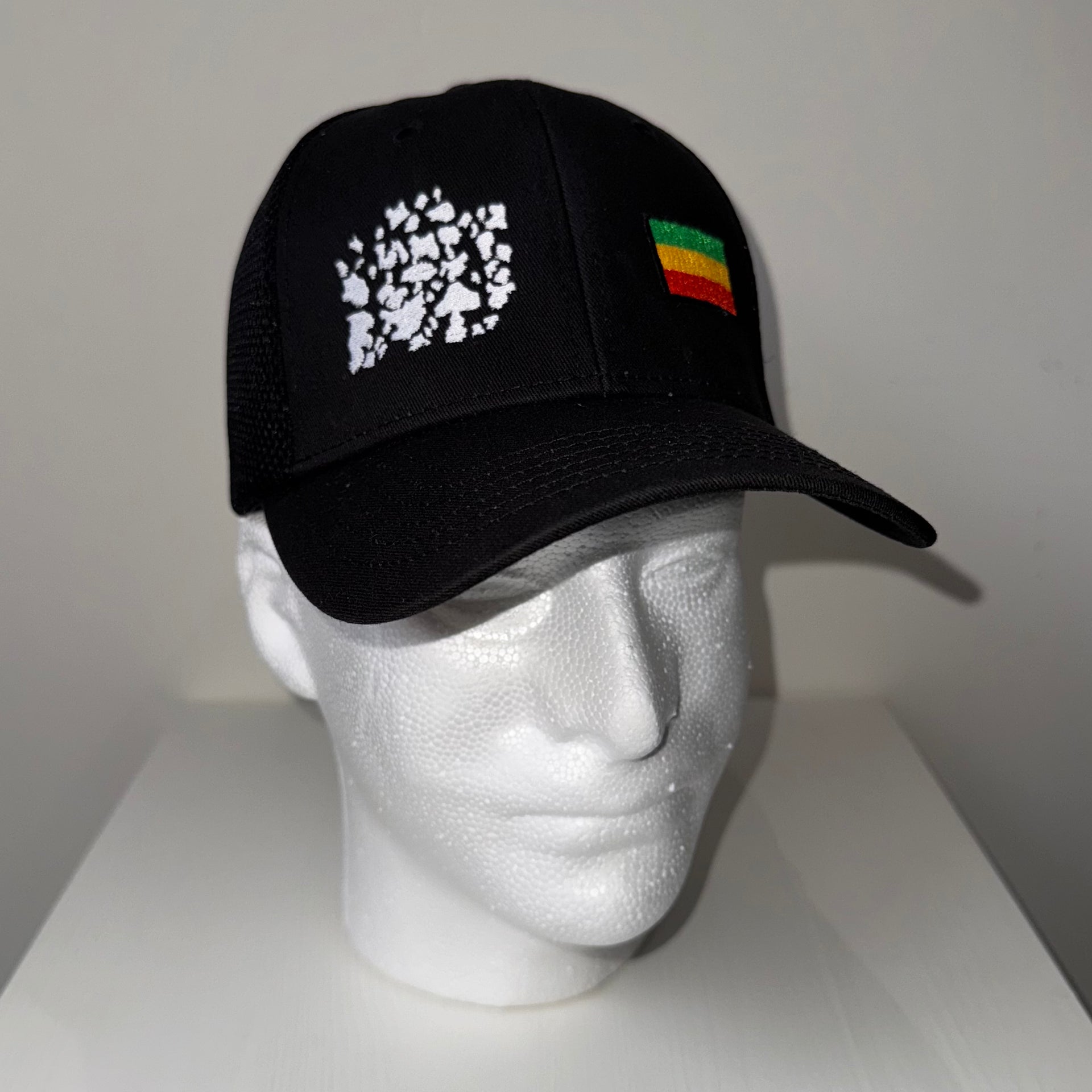 Mesh Cap - Cow Print/Rasta – lampshade.brotha