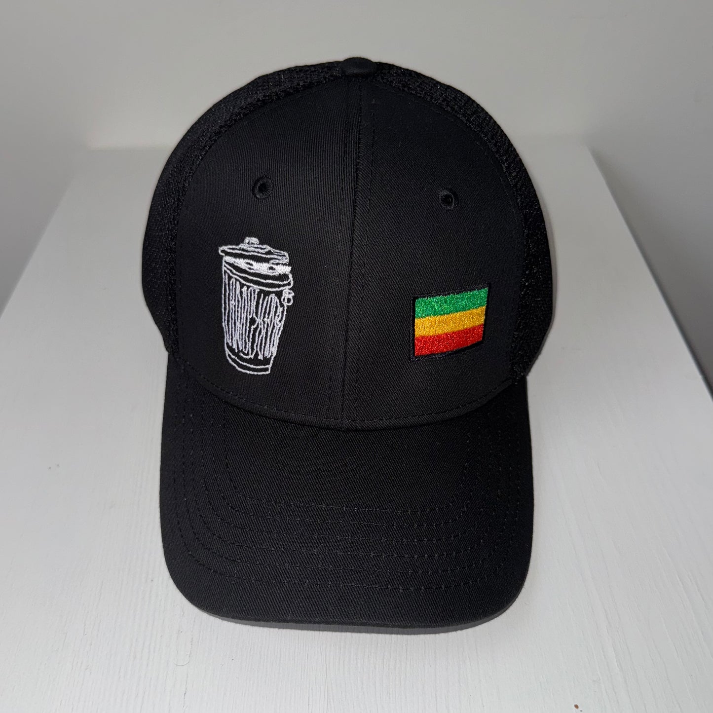 Mesh Cap - Trash Can/Rasta