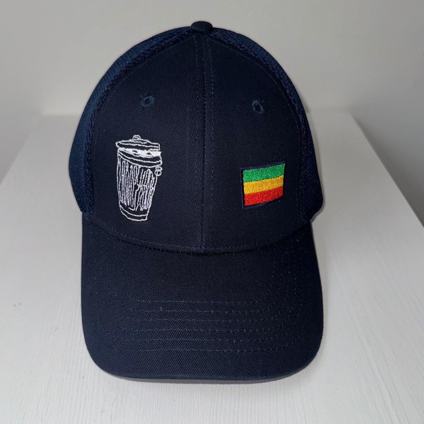 Mesh Cap - Trash Can/Rasta Navy